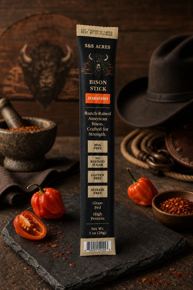 Tonka Bison Snack Stick &mdash; Habanero
