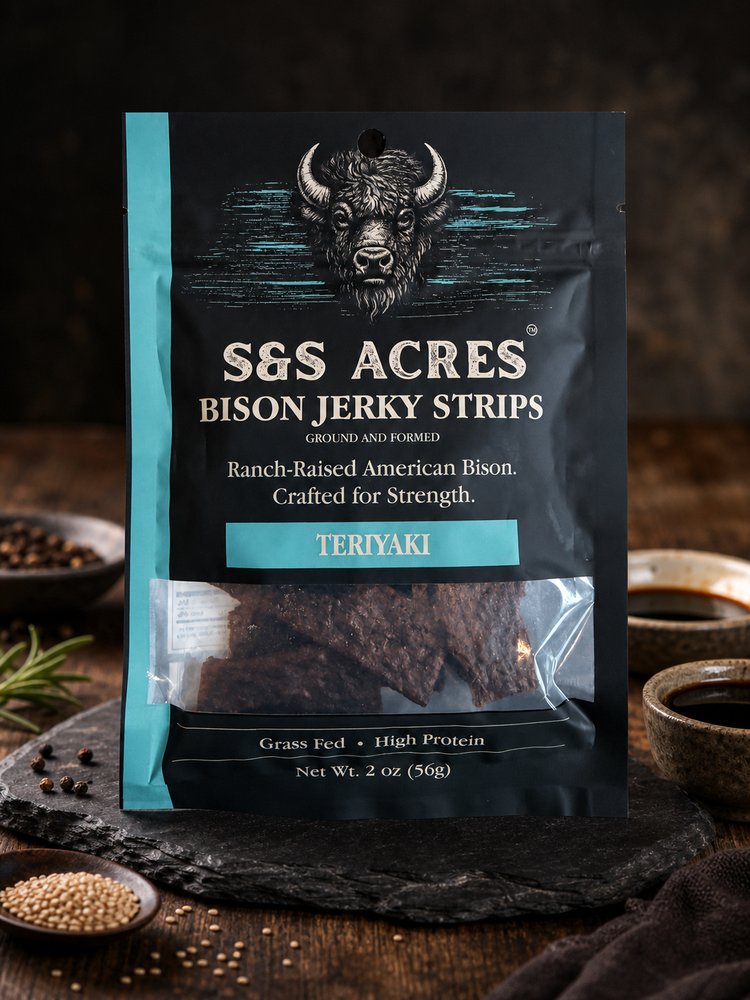 Tonka Bison Jerky Strips &mdash; Teriyaki